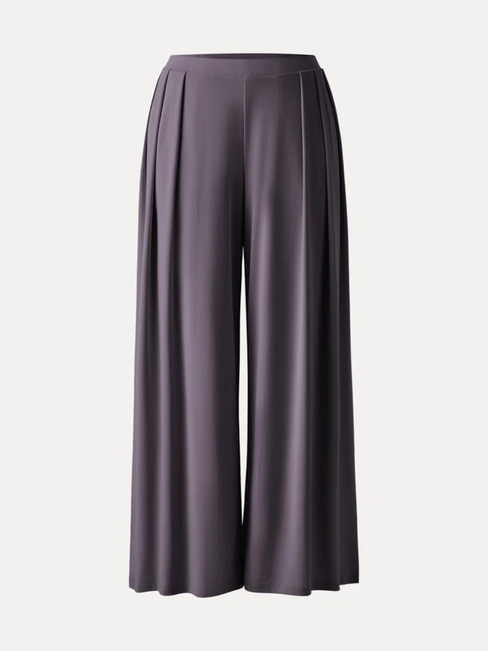NWT OGL Sandwashed Mid Rise Pleated Wide Leg Palazzo Pants w/ Pockets in purple